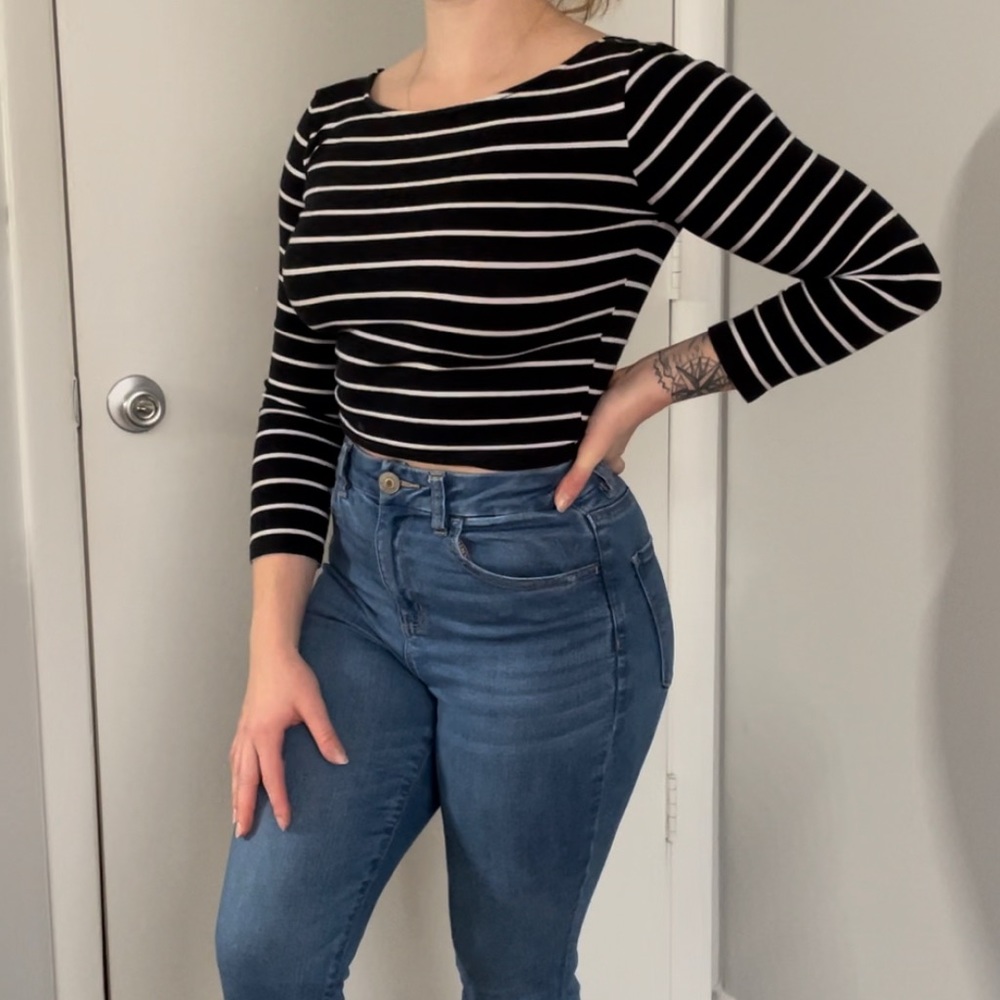 Striped Crop Top